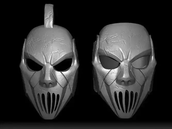 Mick mask slipknot ring and pendant 3D print model