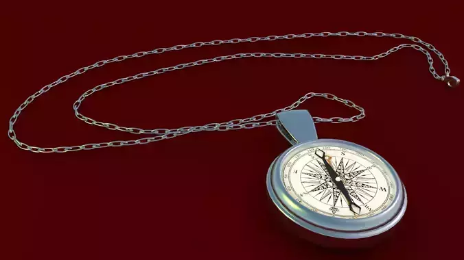 Antique Compass 3D model