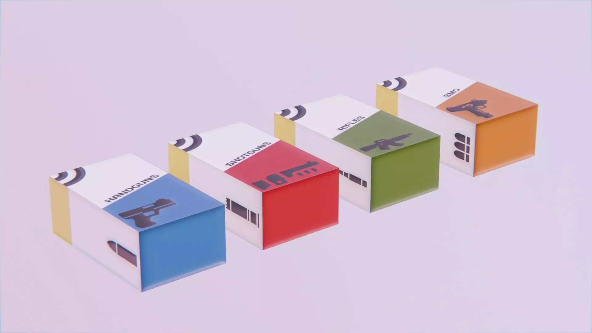 Ammo Boxes - Simple Low Poly Toon Stylized Low-poly 3D model_0