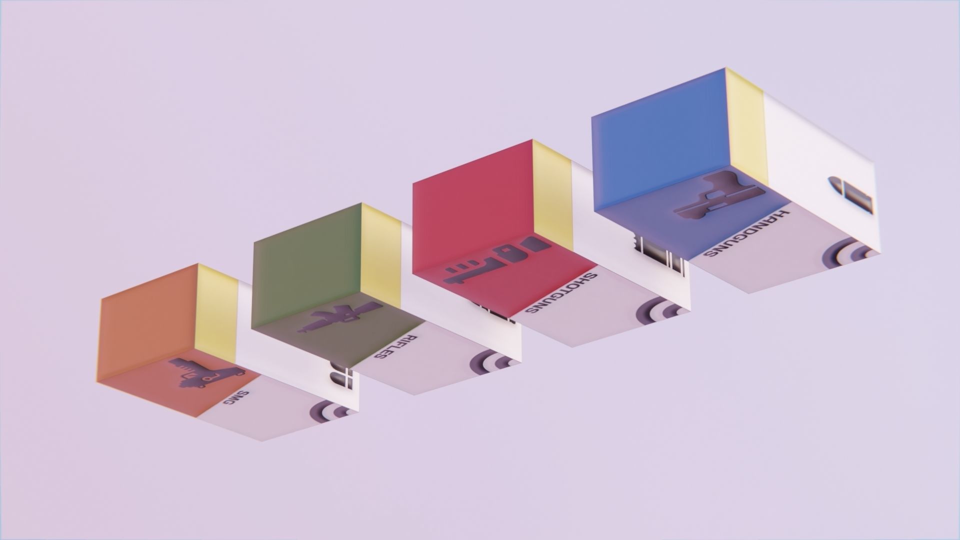 Ammo Boxes - Simple Low Poly Toon Stylized Low-poly 3D model_2