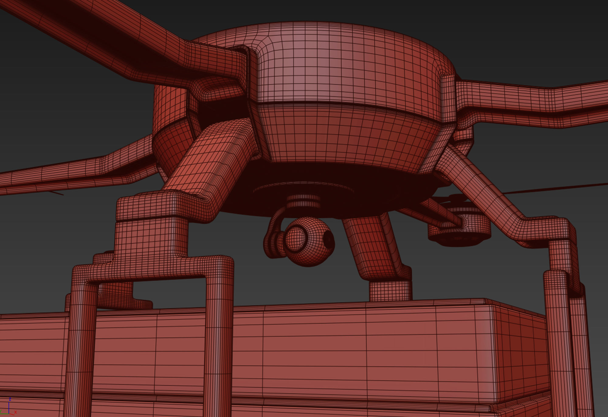 Pizza Delivery Drone  3D model_14