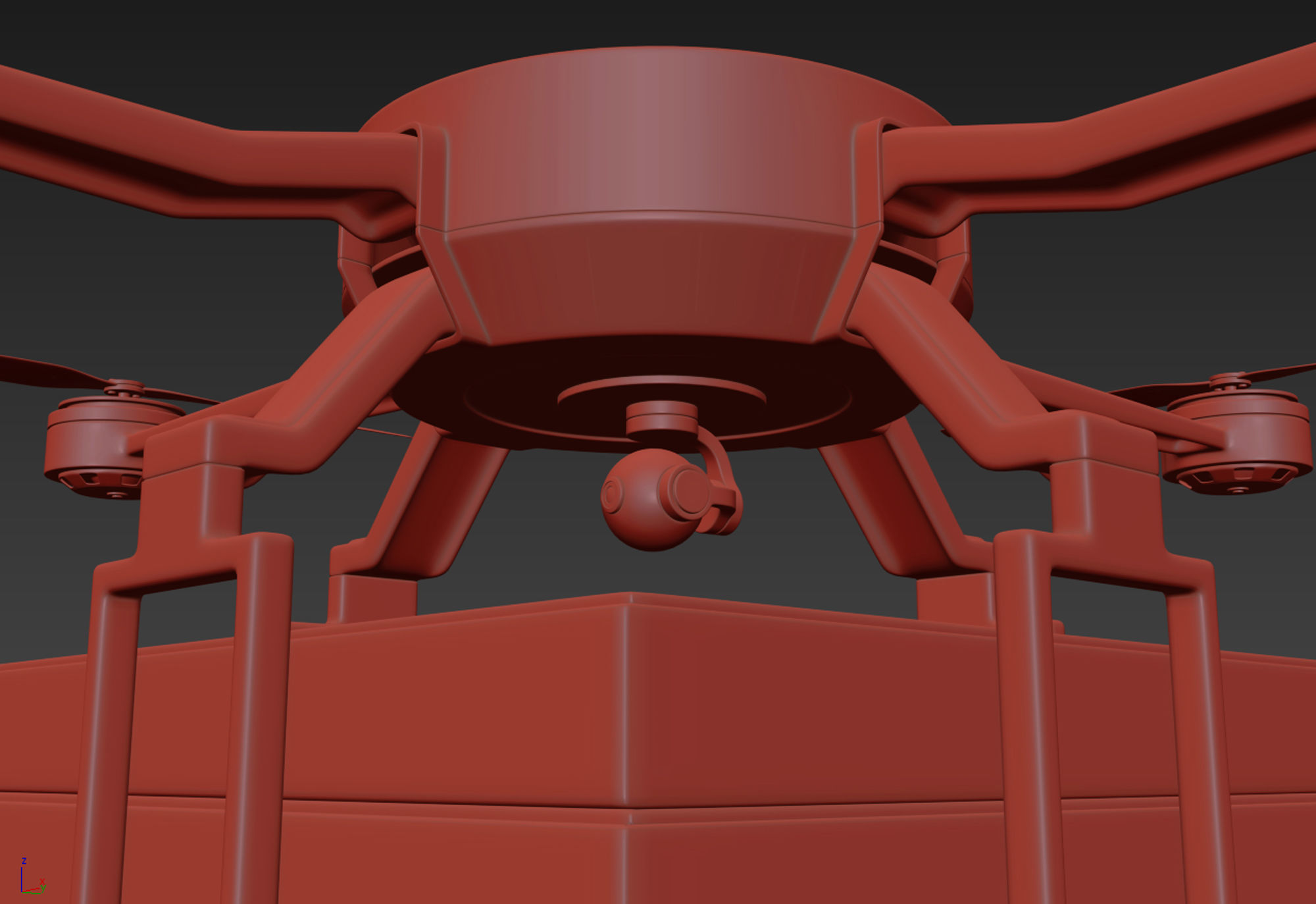 Pizza Delivery Drone  3D model_12