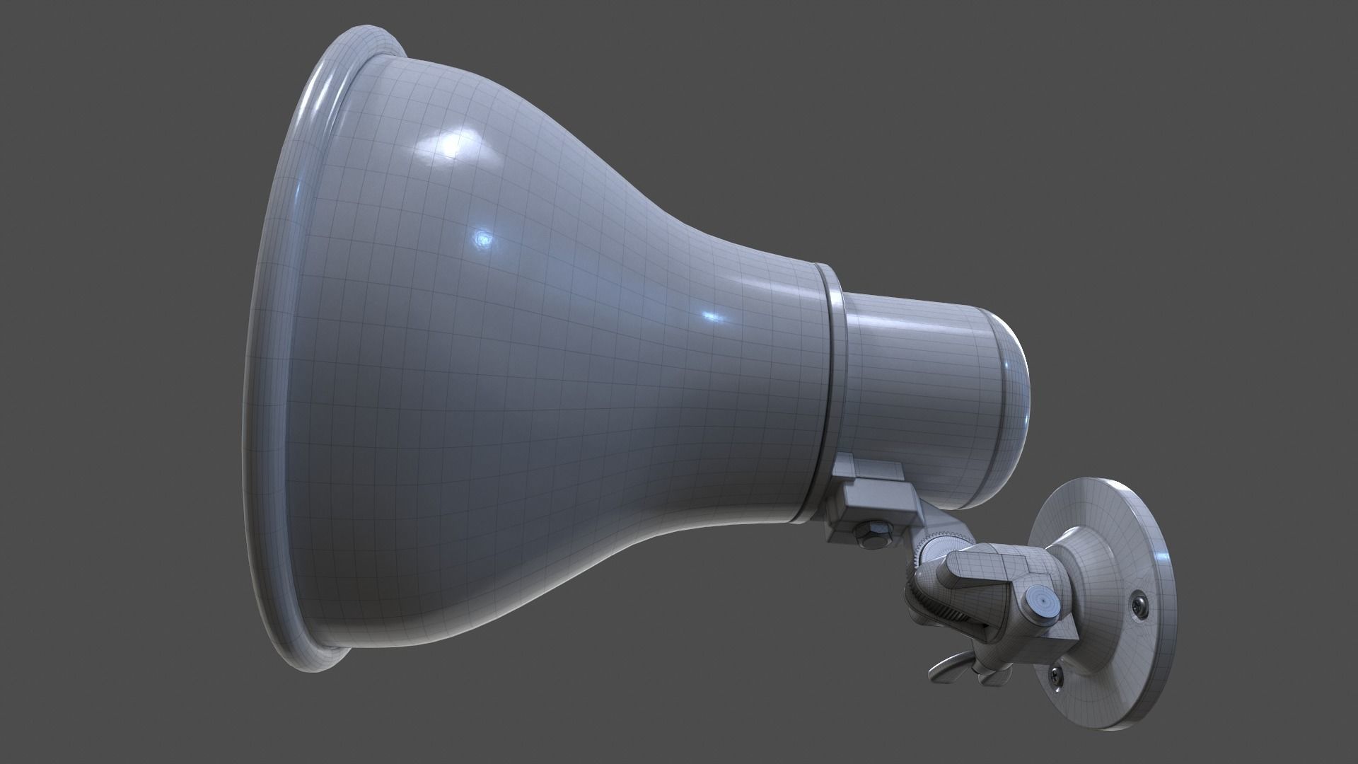 Horn Speaker V01 - High Poly 3D model_17