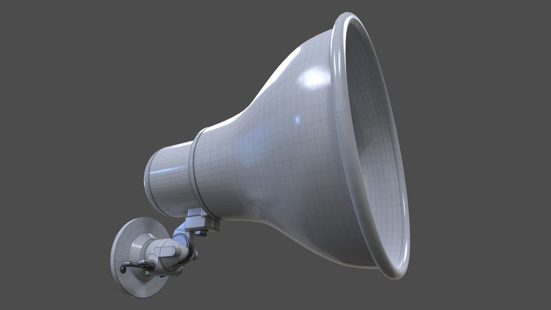 Horn Speaker V01 - High Poly 3D model_11
