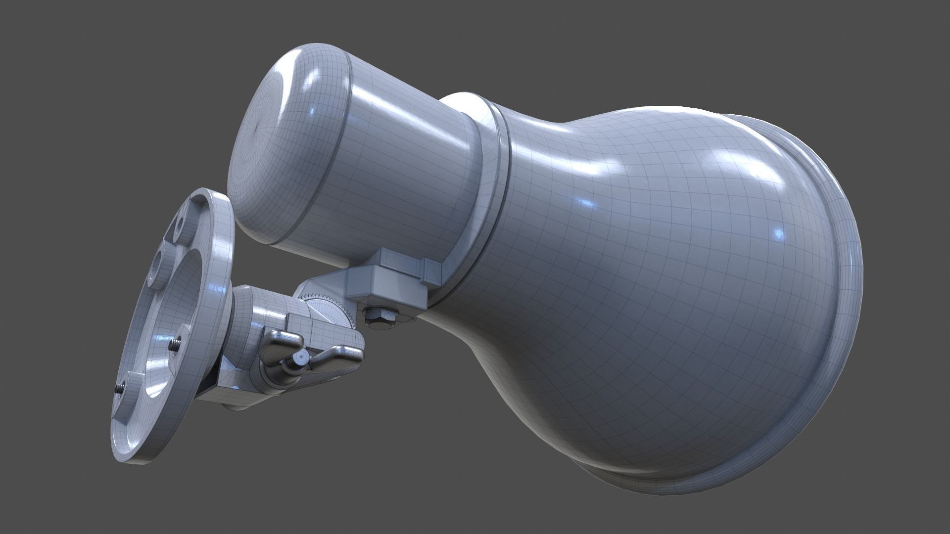 Horn Speaker V01 - High Poly 3D model_13