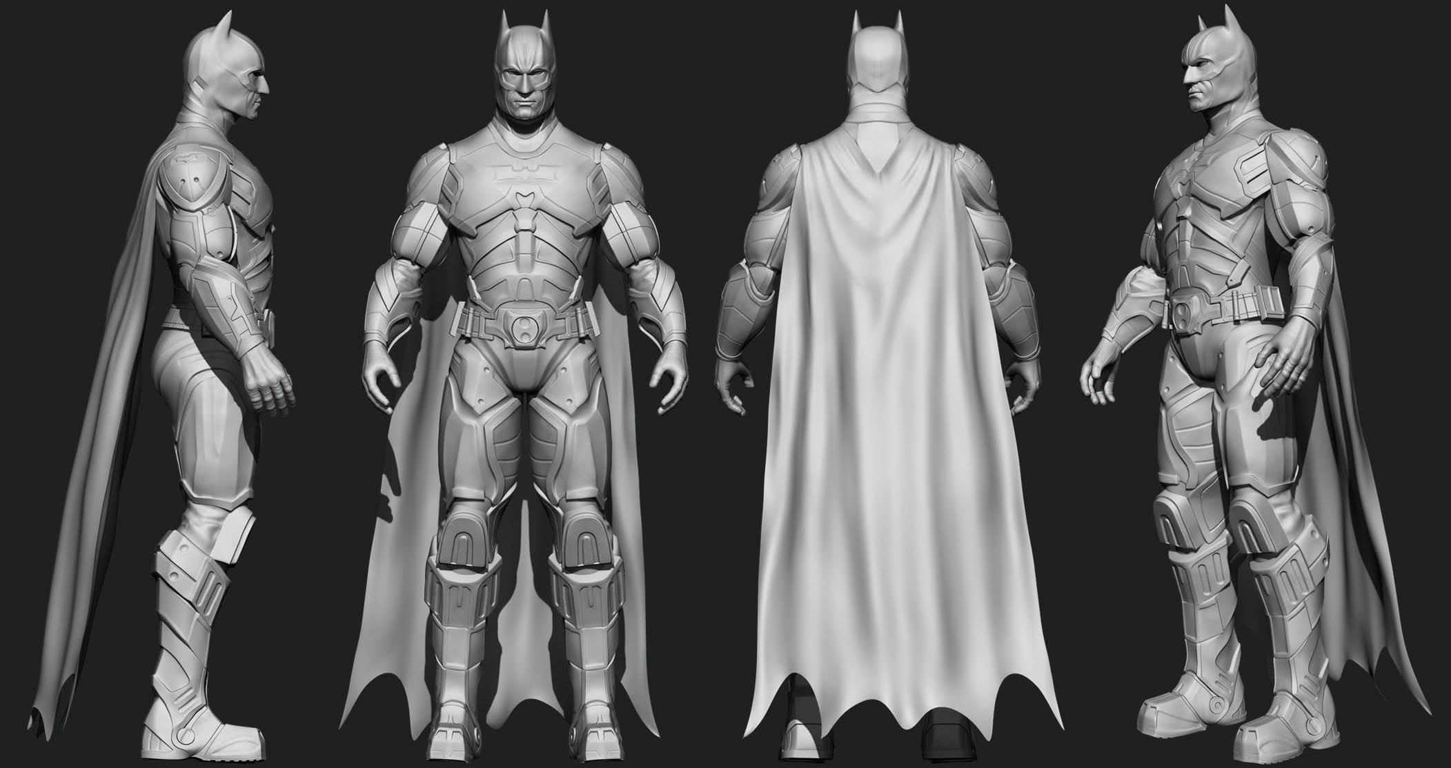 Batman arkham knight armor 3D model_1