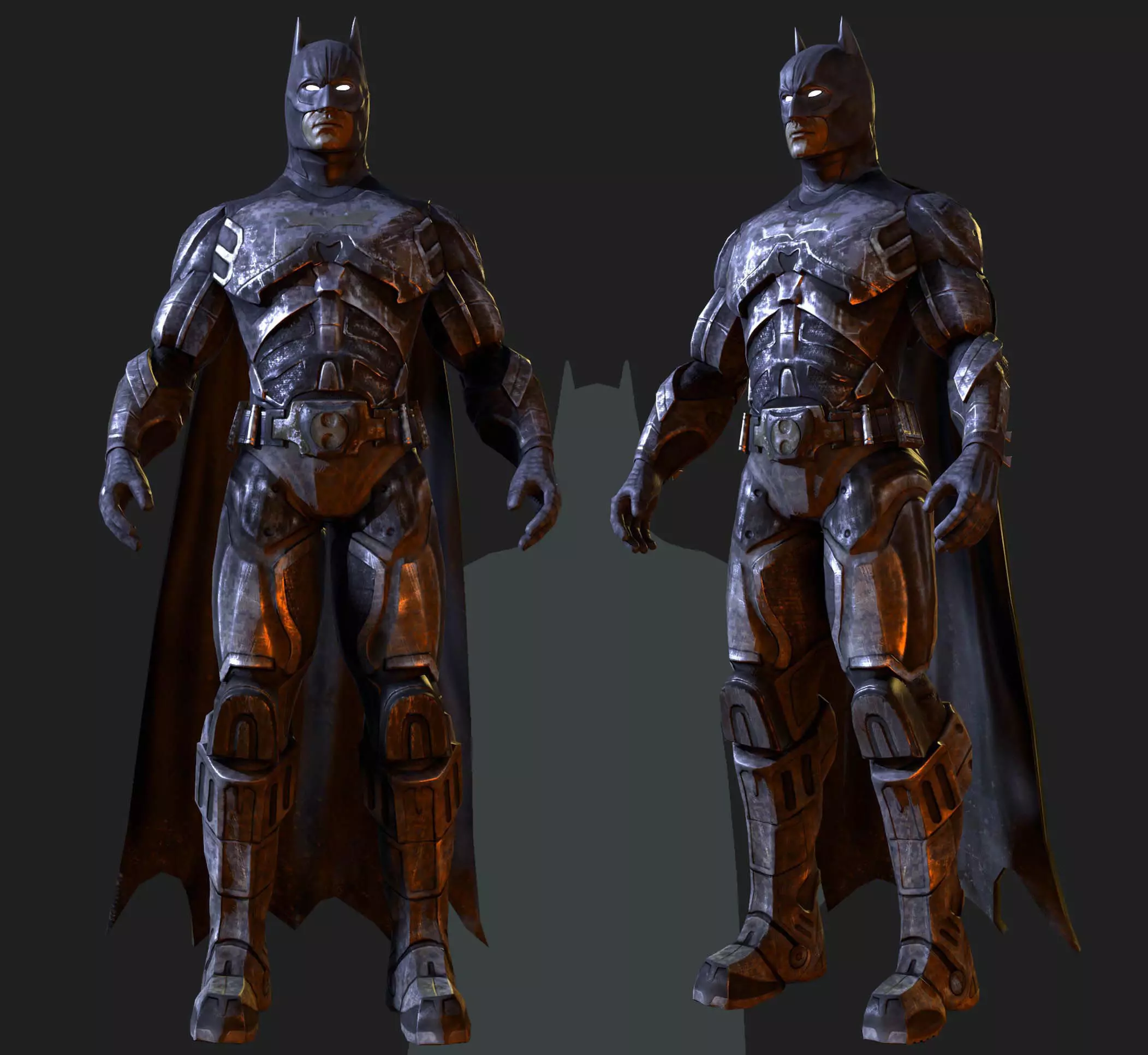 Batman arkham knight armor 3D model_0