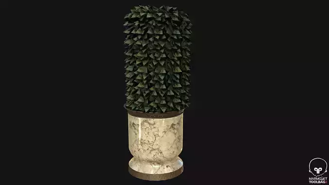 Bush Pot PBR Game Ready