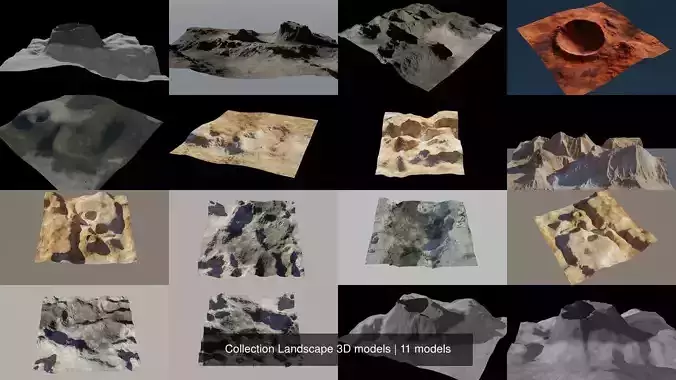 Collection Landscape 3D models 
