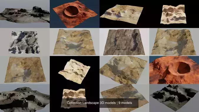Collection Landscape 3D models 
