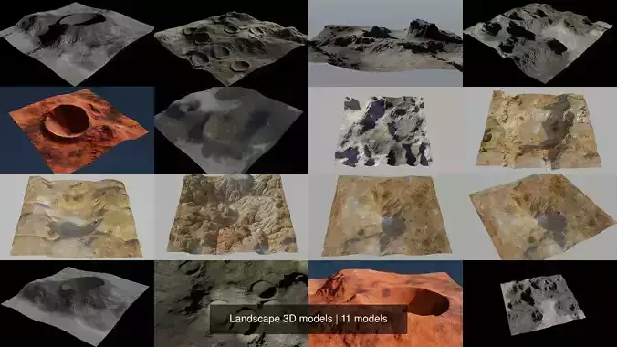 Landscape 3D models 3D Model Collection