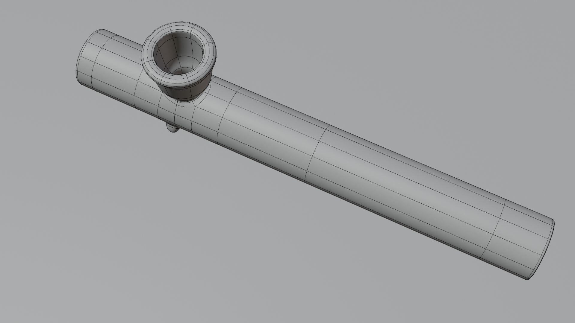 Glass Weed Pipe Low-poly 3D model_17