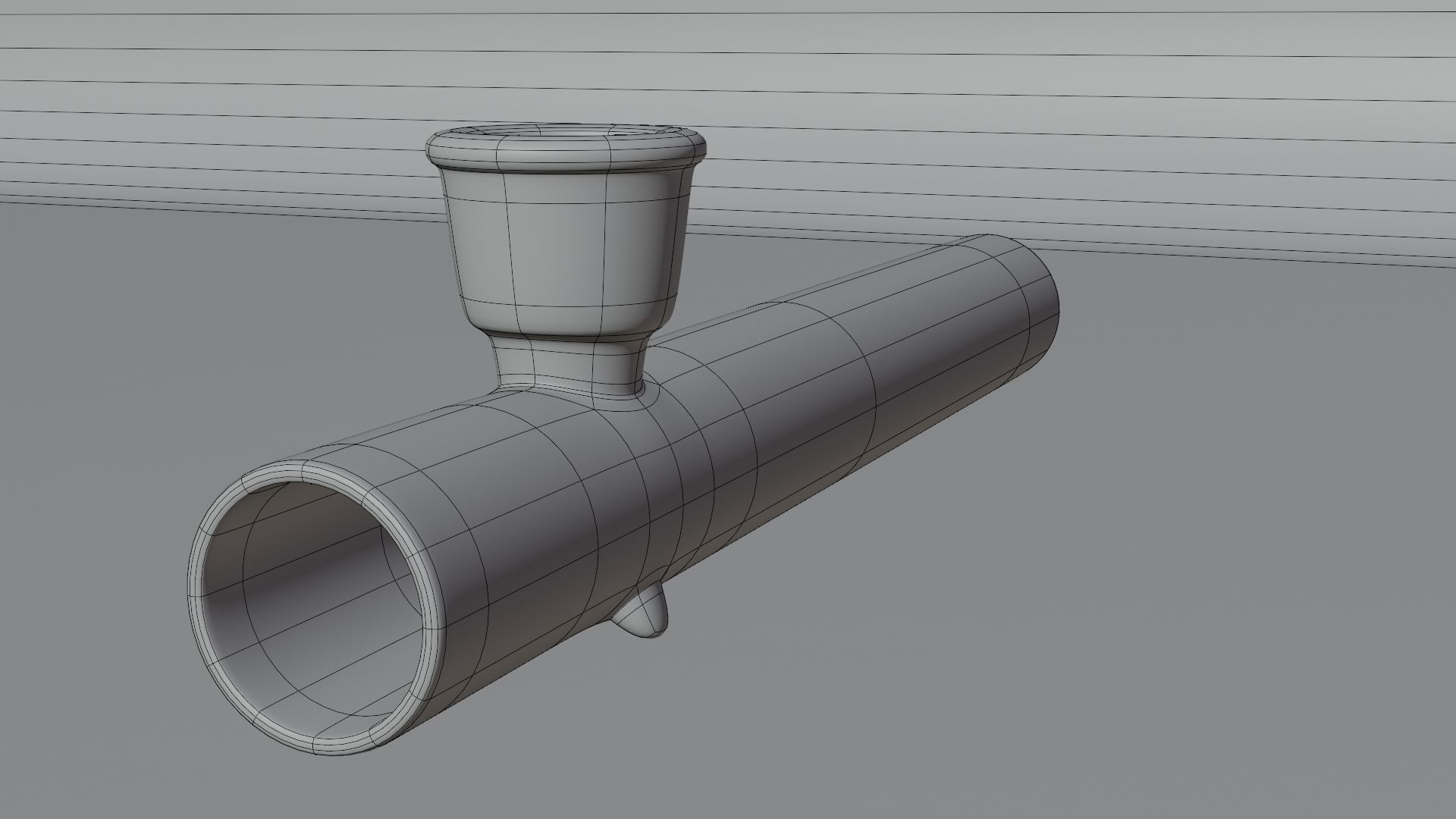 Glass Weed Pipe Low-poly 3D model_18