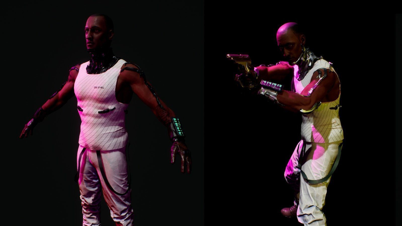 CYBERPUNK PACK ZZ unreal engine 4 Low-poly 3D model_3