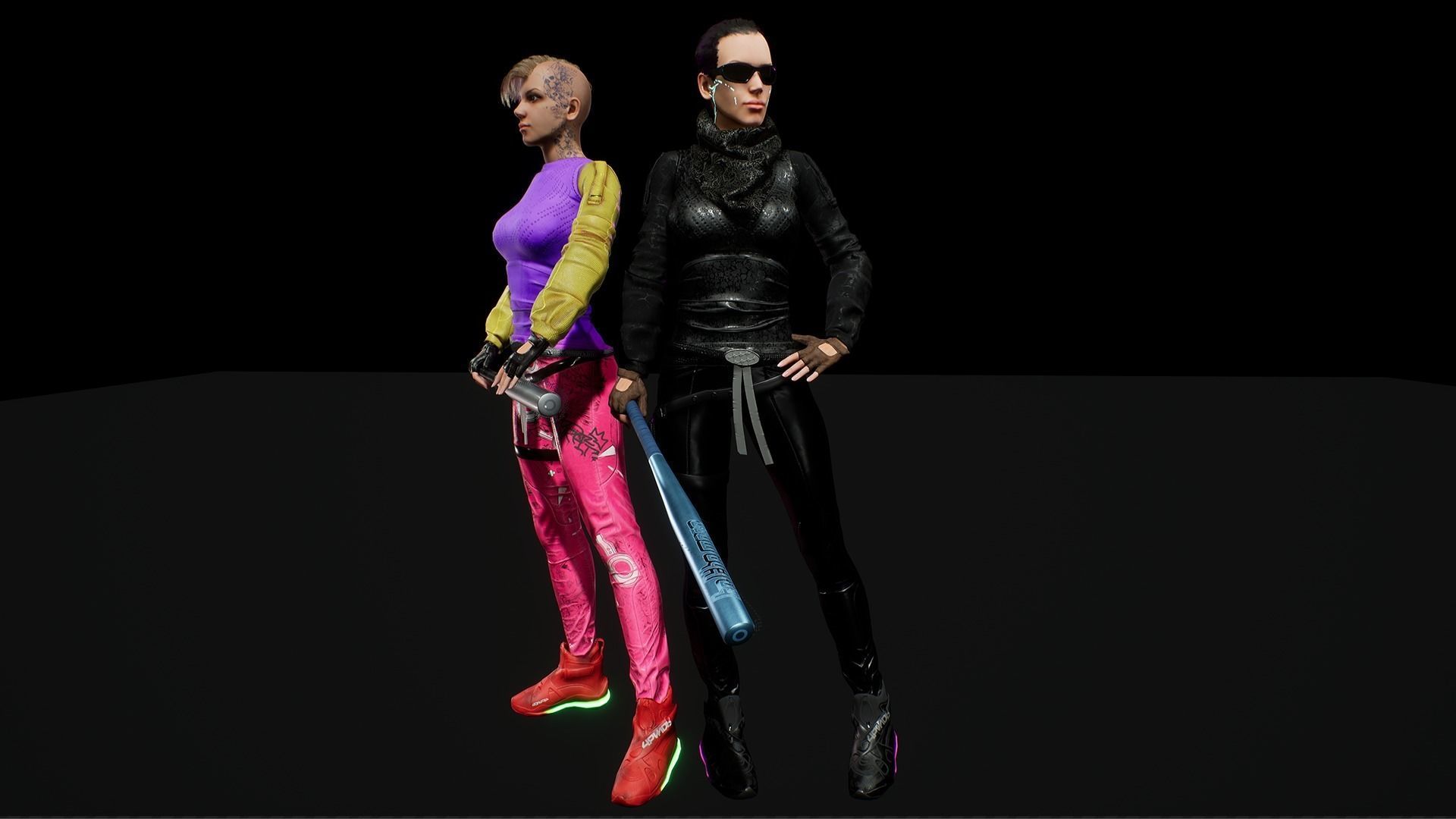 CYBERPUNK PACK ZZ unreal engine 4 Low-poly 3D model_12