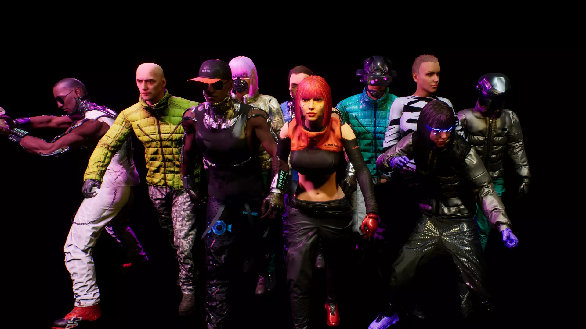 CYBERPUNK PACK ZZ unreal engine 4 Low-poly 3D model_0