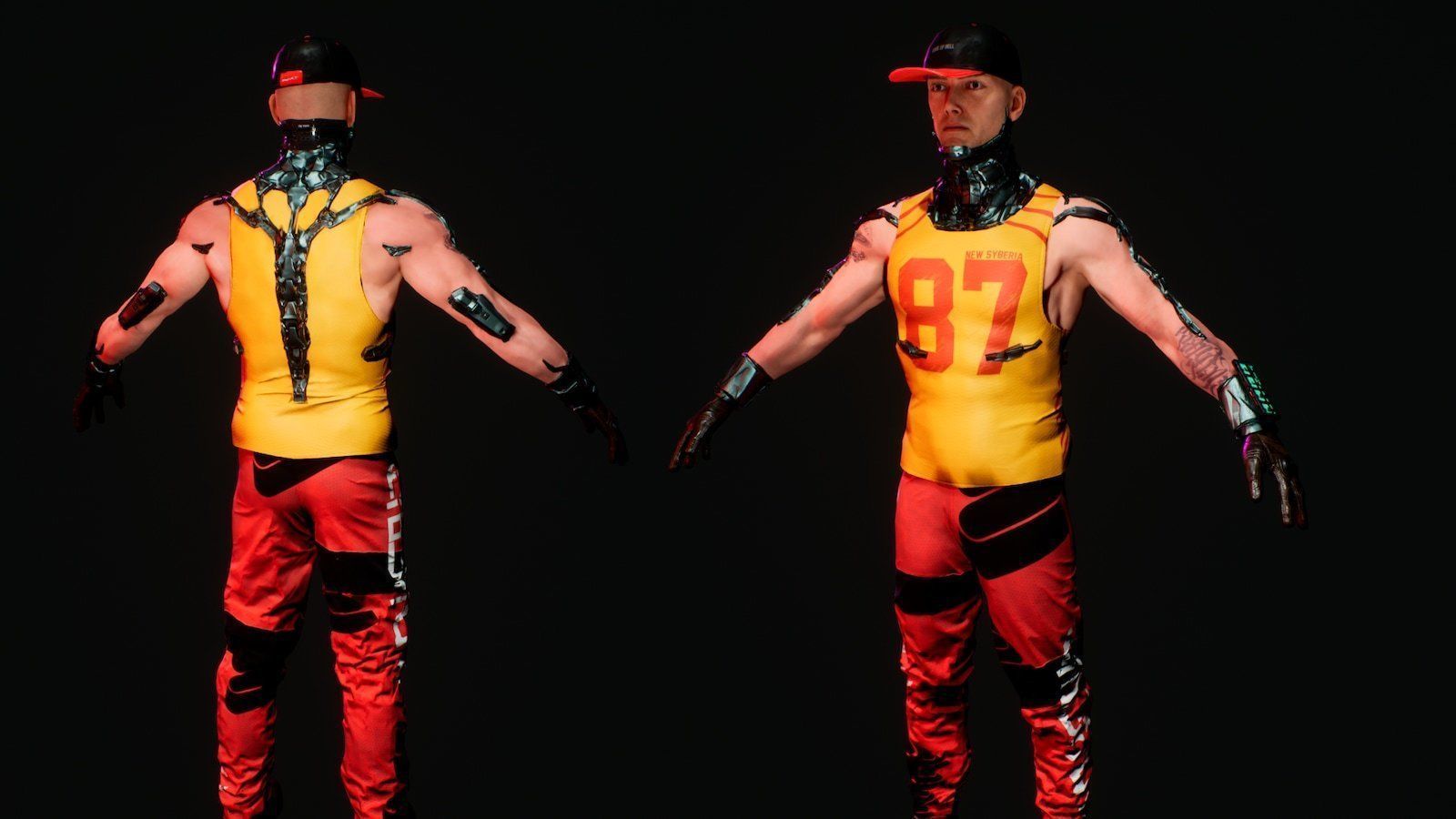 CYBERPUNK PACK ZZ unreal engine 4 Low-poly 3D model_4