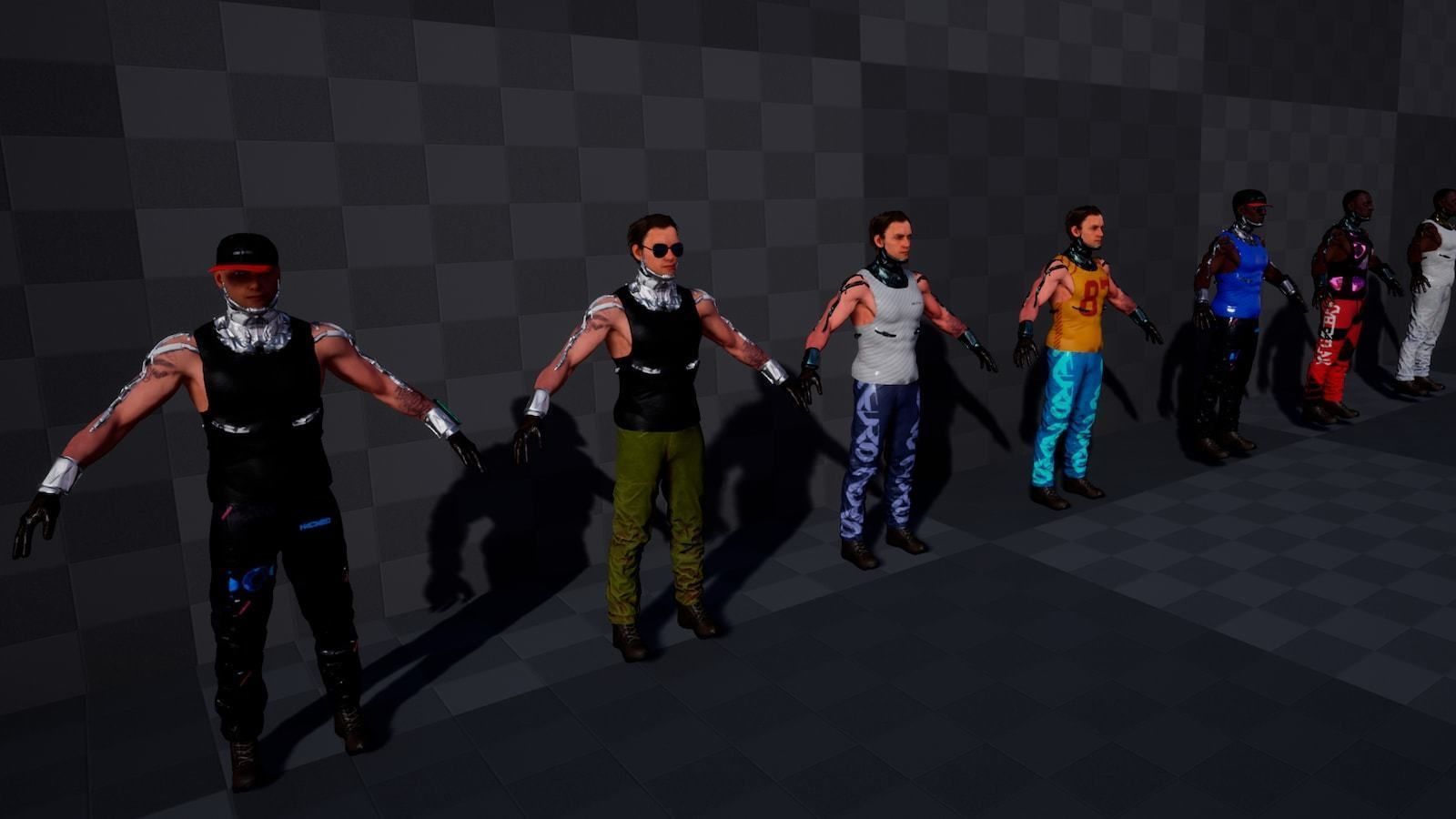 CYBERPUNK PACK ZZ unreal engine 4 Low-poly 3D model_9