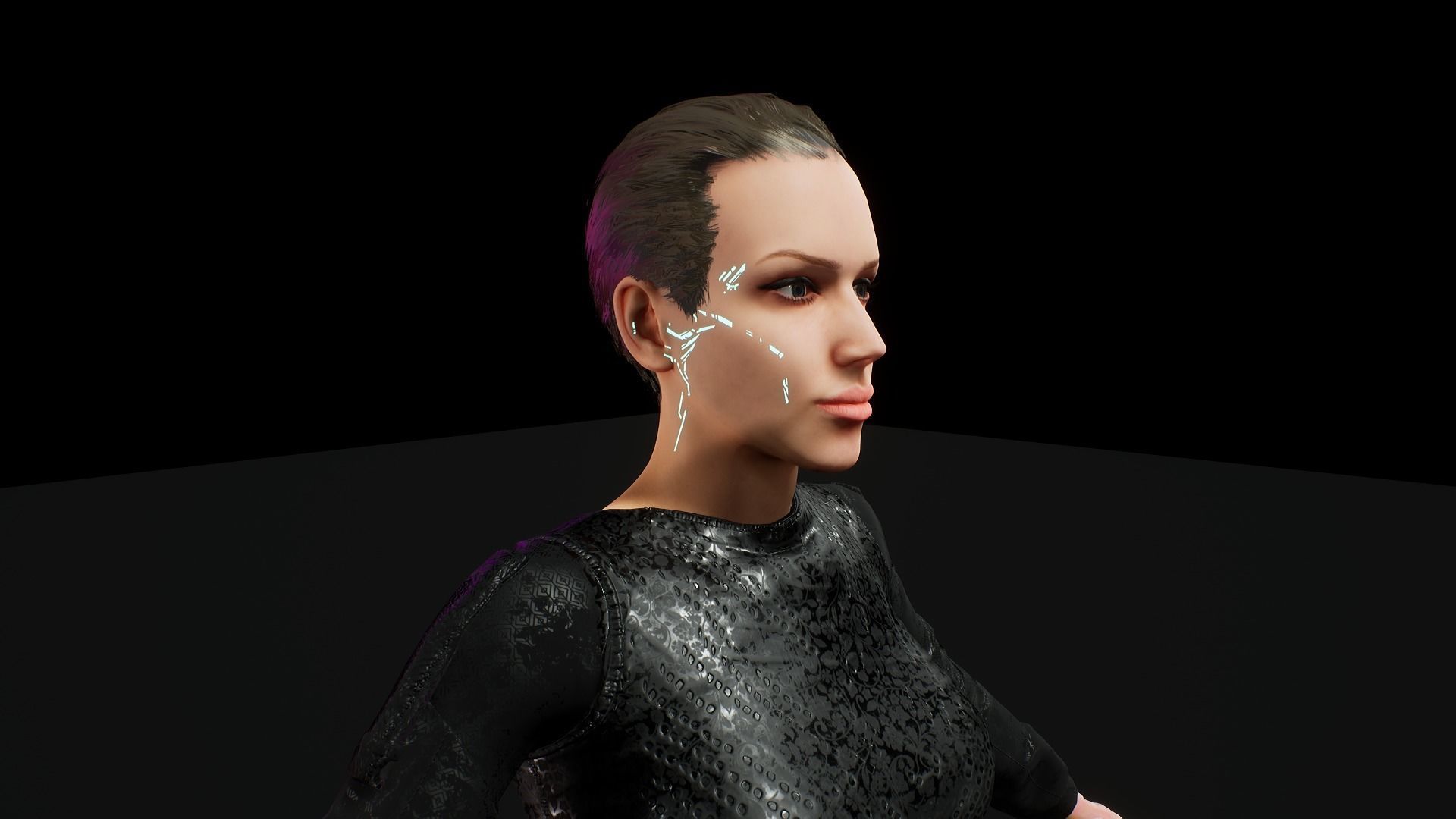 CYBERPUNK PACK ZZ unreal engine 4 Low-poly 3D model_16