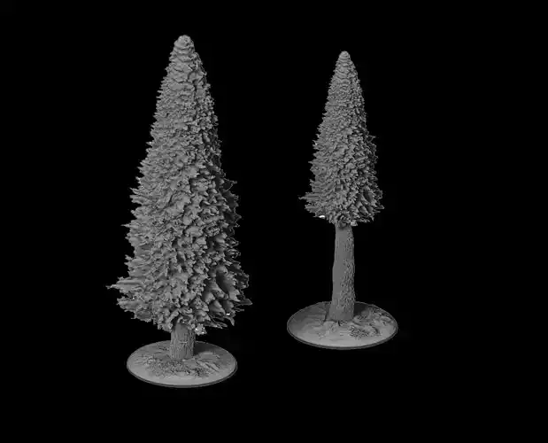 Trees Set for 3d printing -STL File- 3D print model