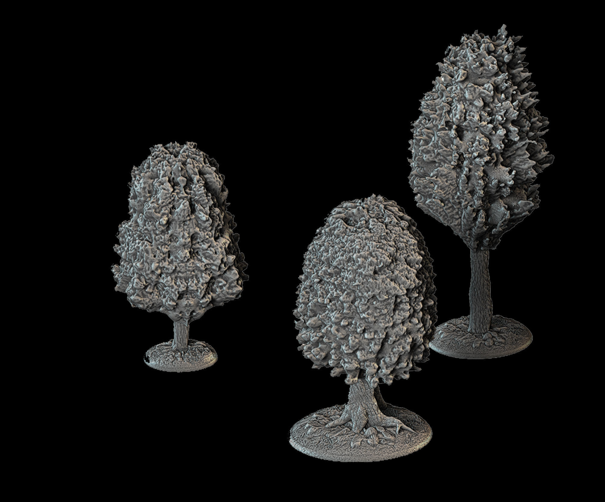 Trees Set for 3d printing -STL File- 3D print model_1
