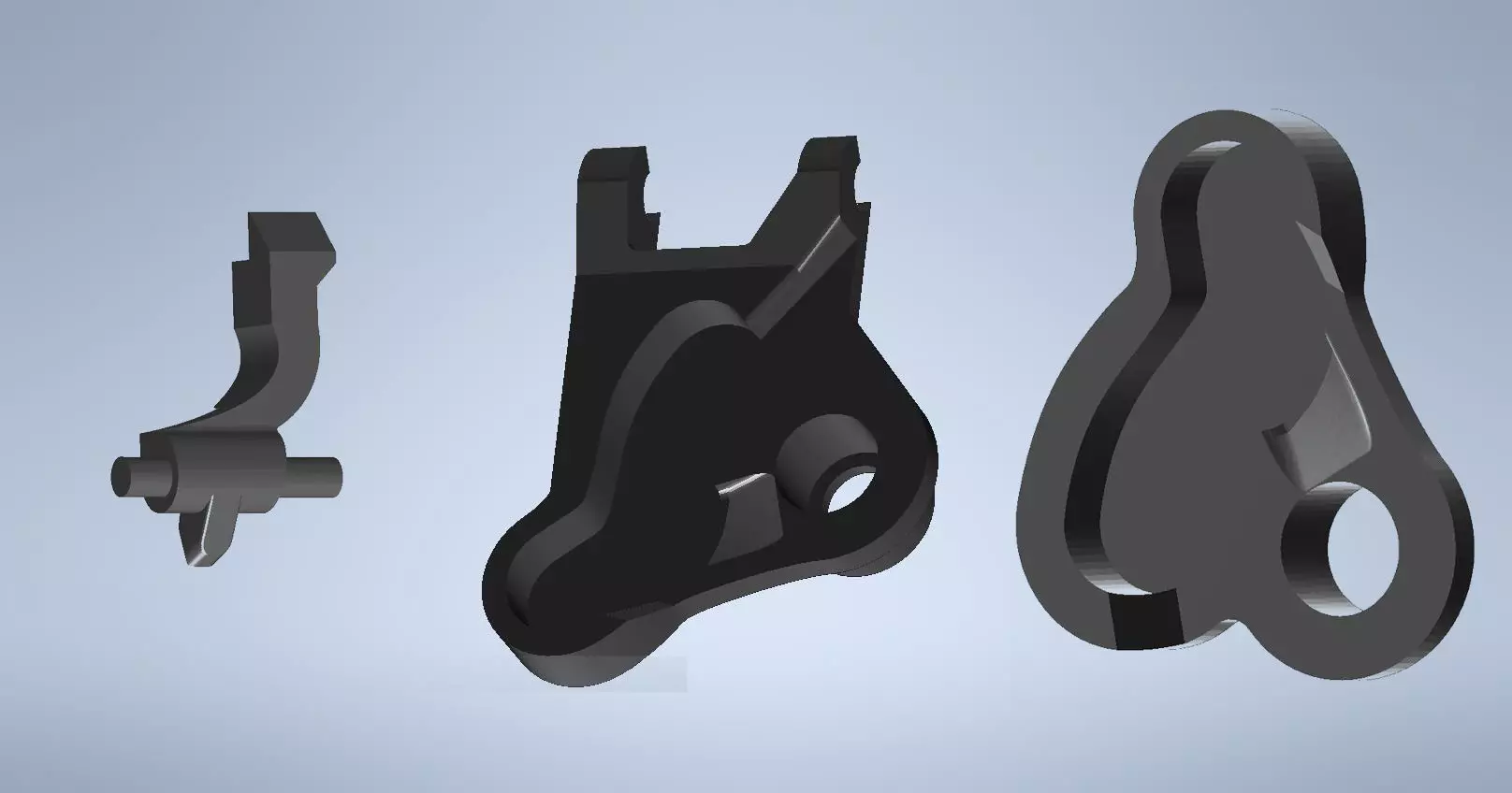 Shimano XT-SLX BL set of piston guides and free stroke right 3D print model_0