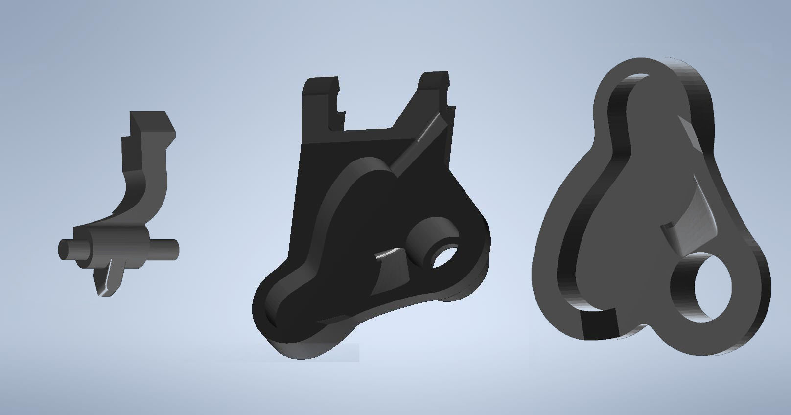 Shimano XT-SLX BL set of piston guides and free stroke right 3D model ...