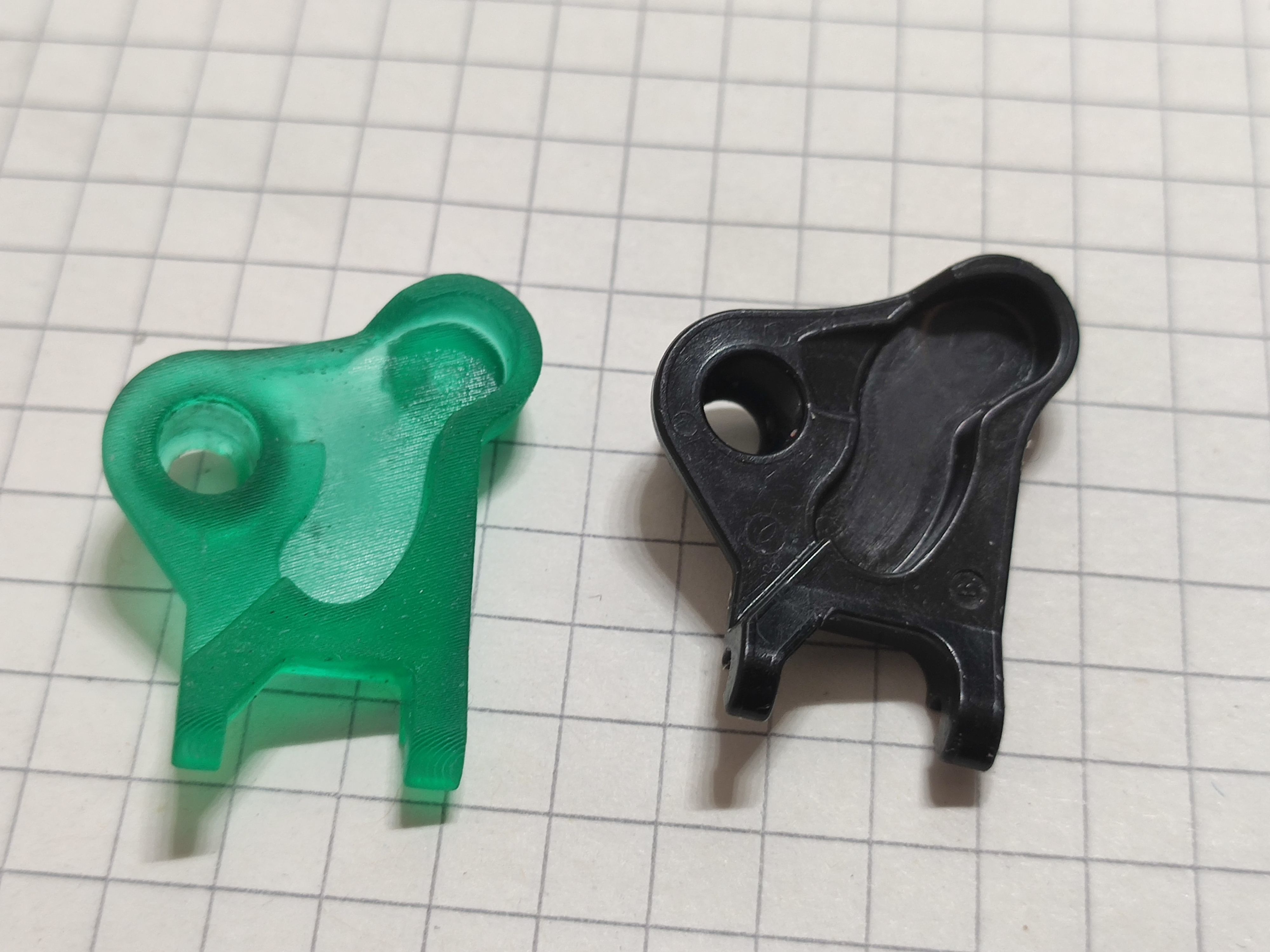 Shimano XT-SLX BL set of piston guides and free stroke right 3D print model_5