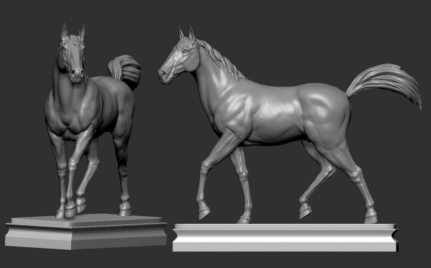 Horse statue  3D print model_14