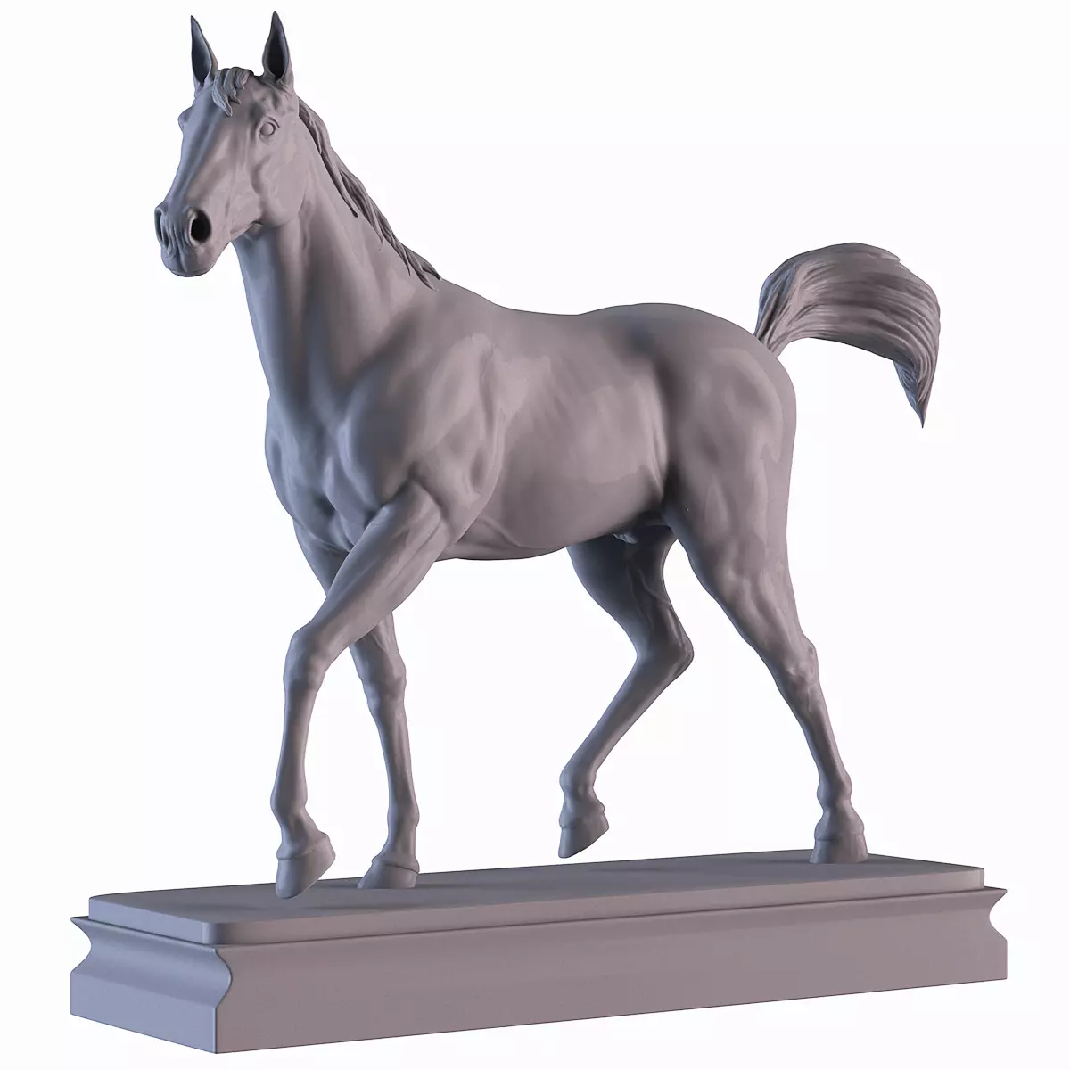Horse statue  3D print model_0