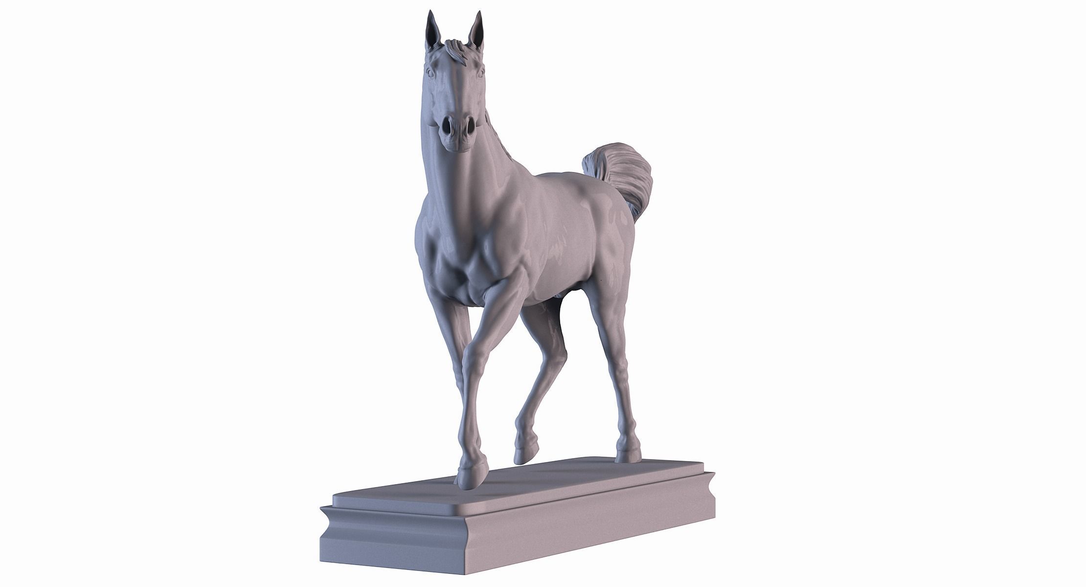 Horse statue  3D print model_3