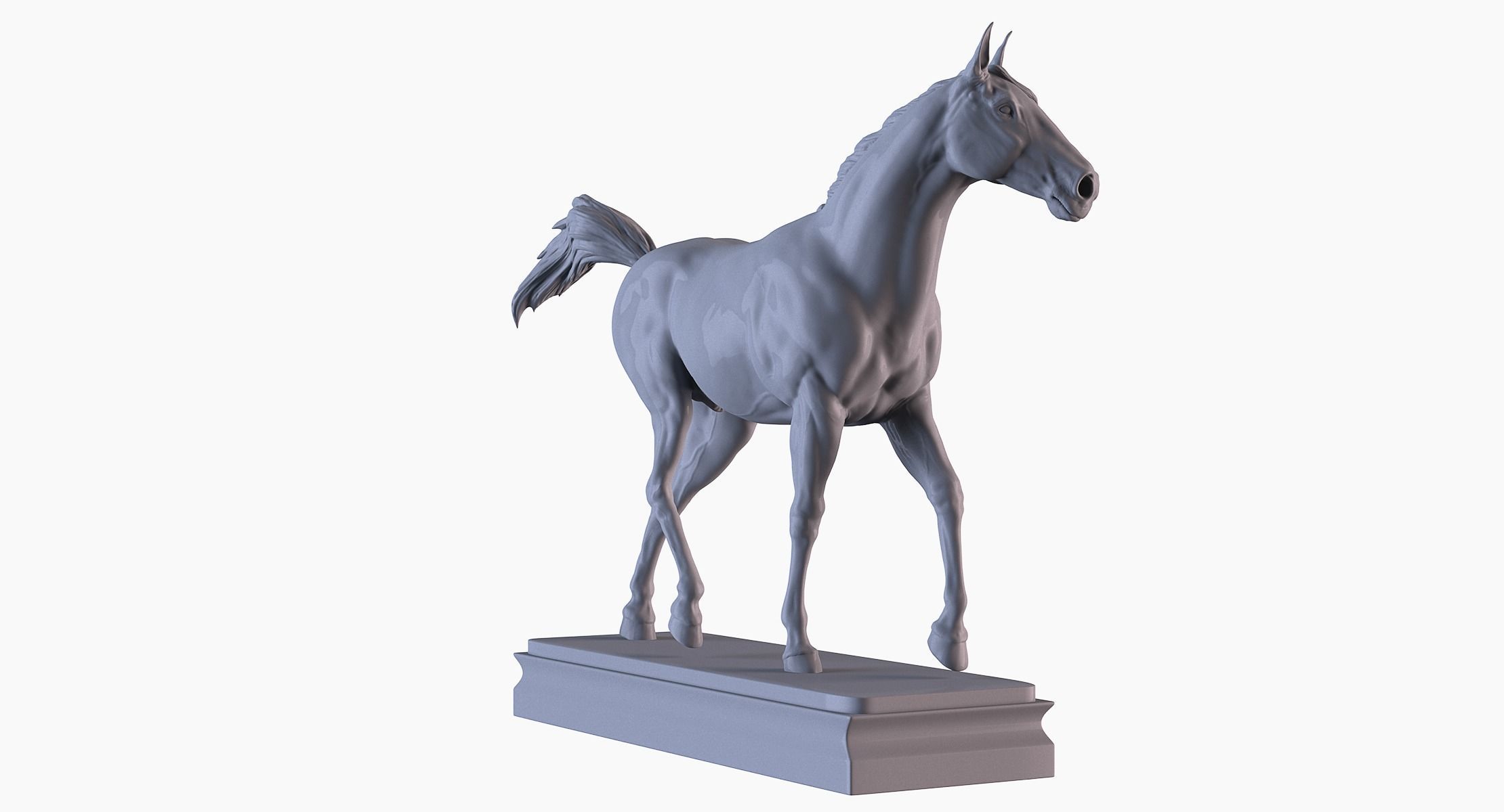 Horse statue  3D print model_5