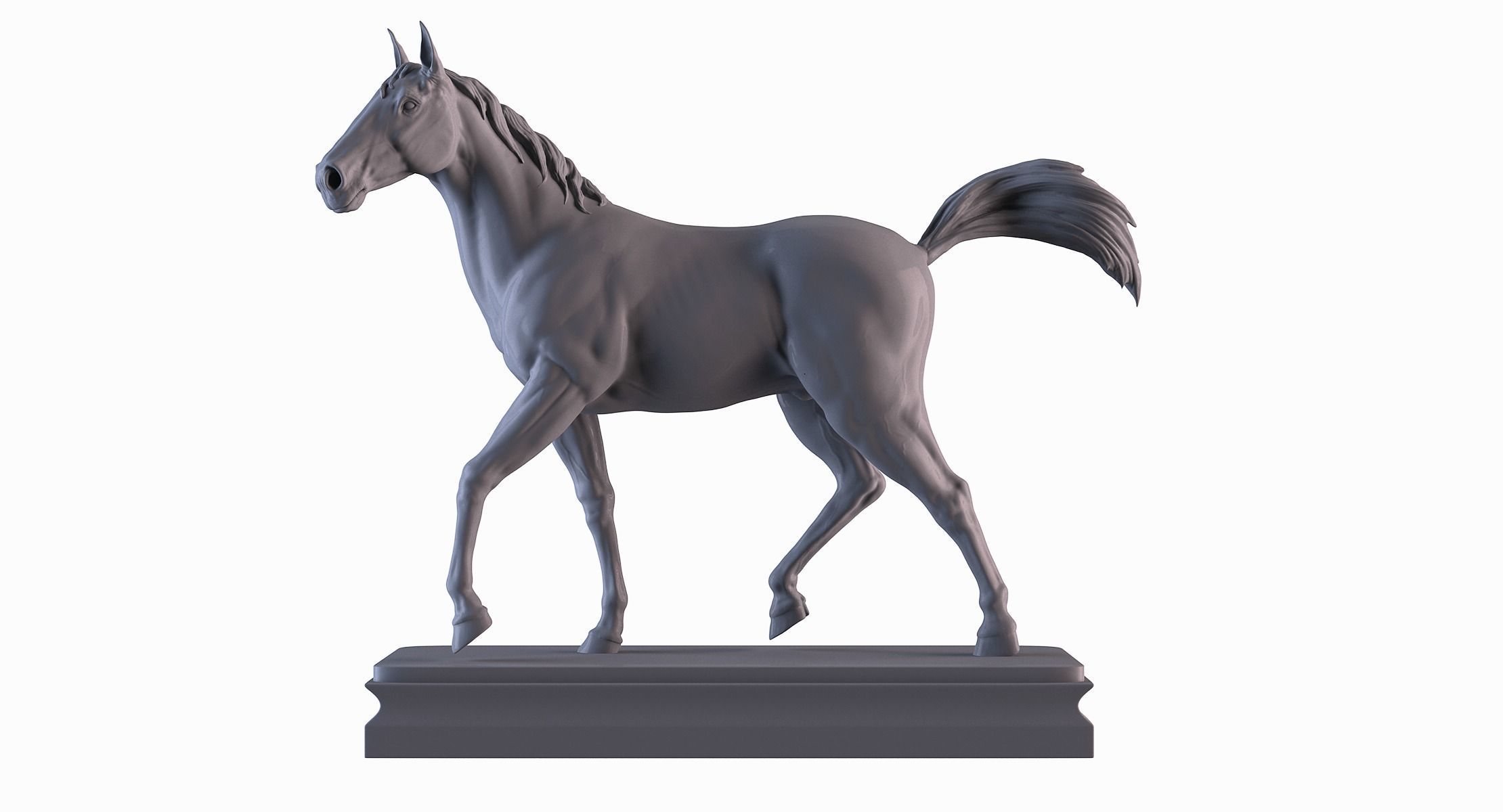 Horse statue  3D print model_1