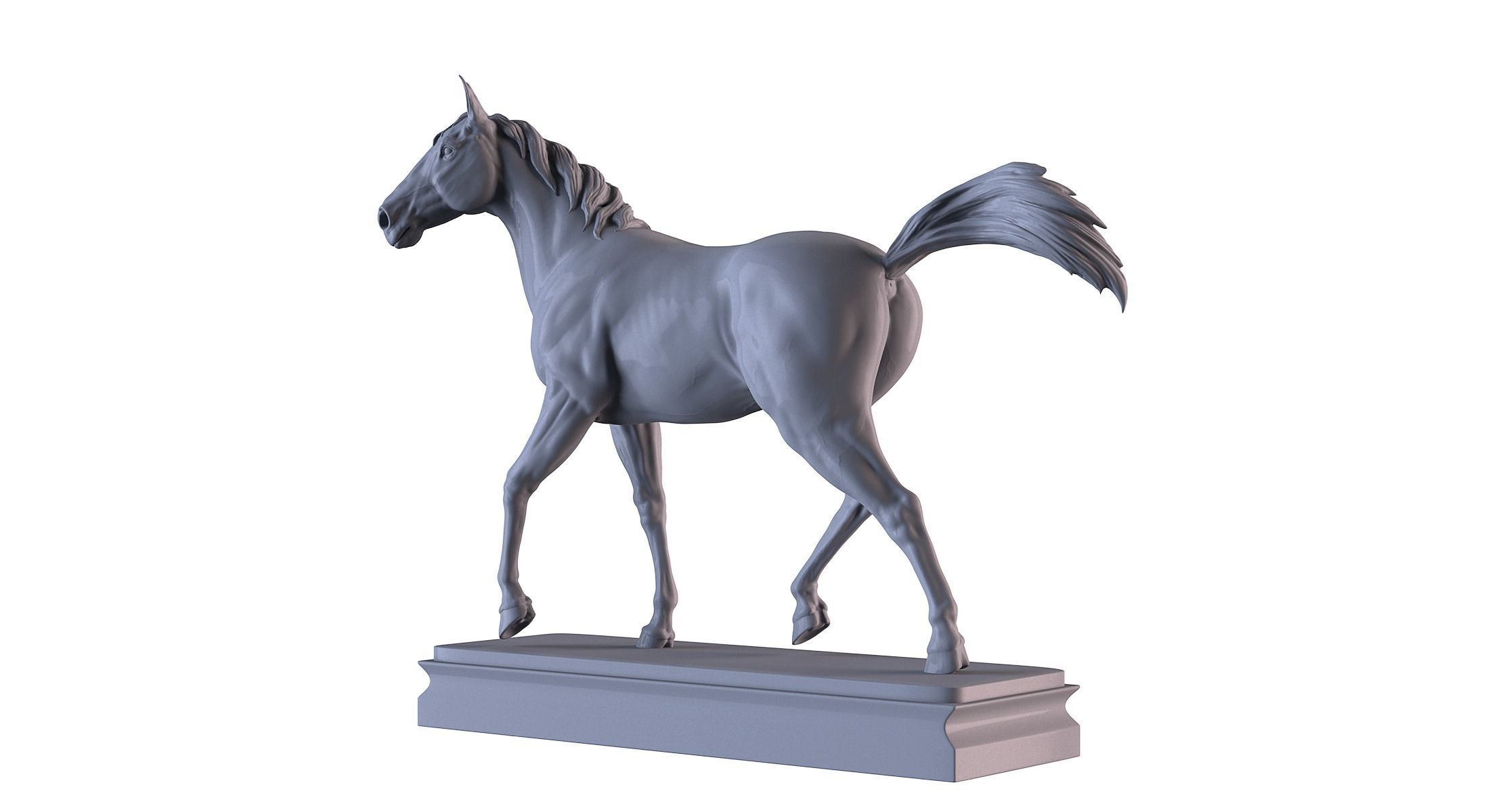 Horse statue  3D print model_9