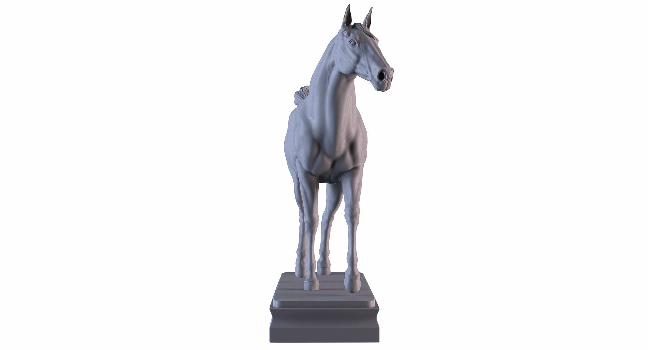 Horse statue  3D print model_4