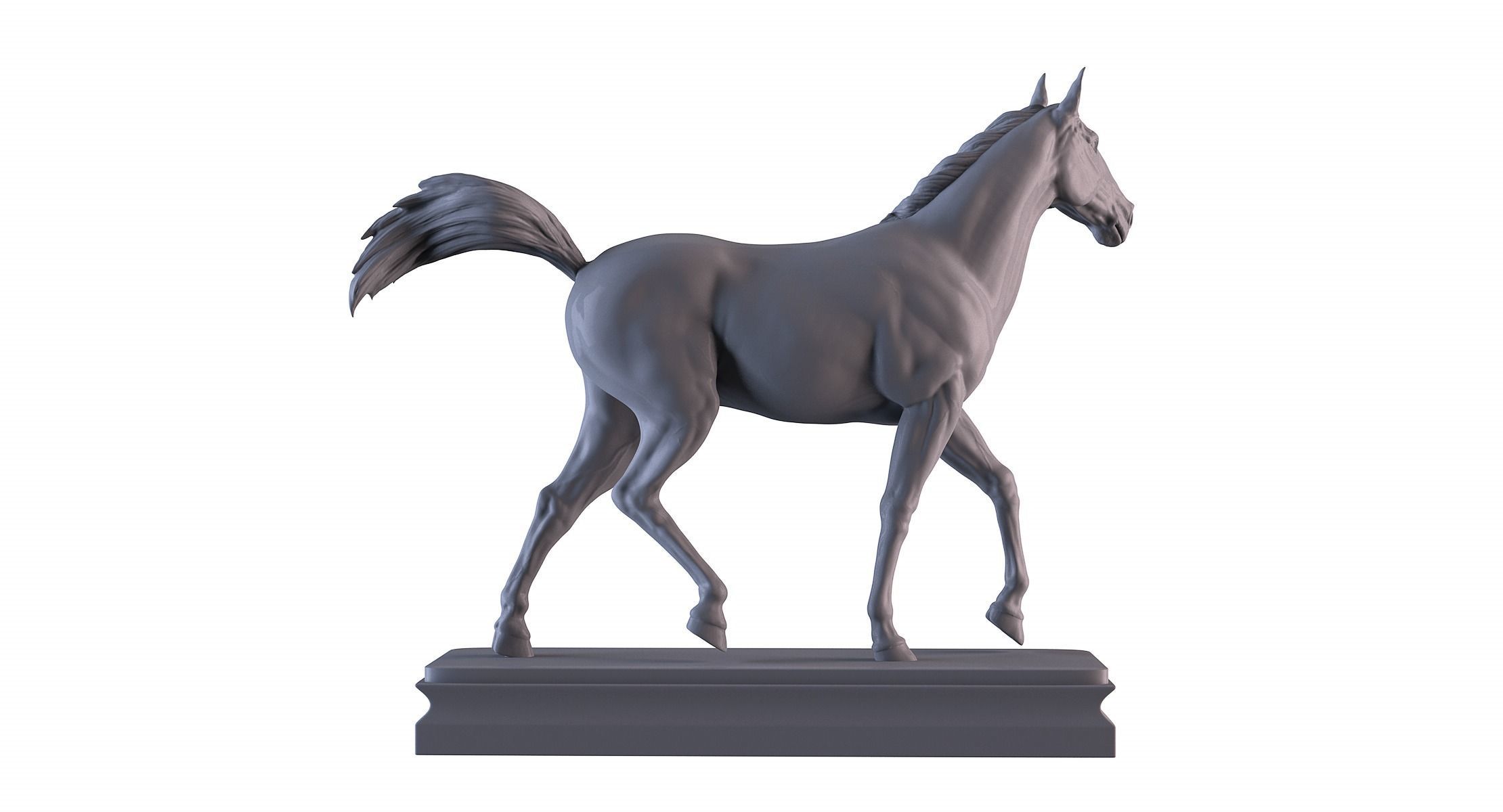 Horse statue  3D print model_6