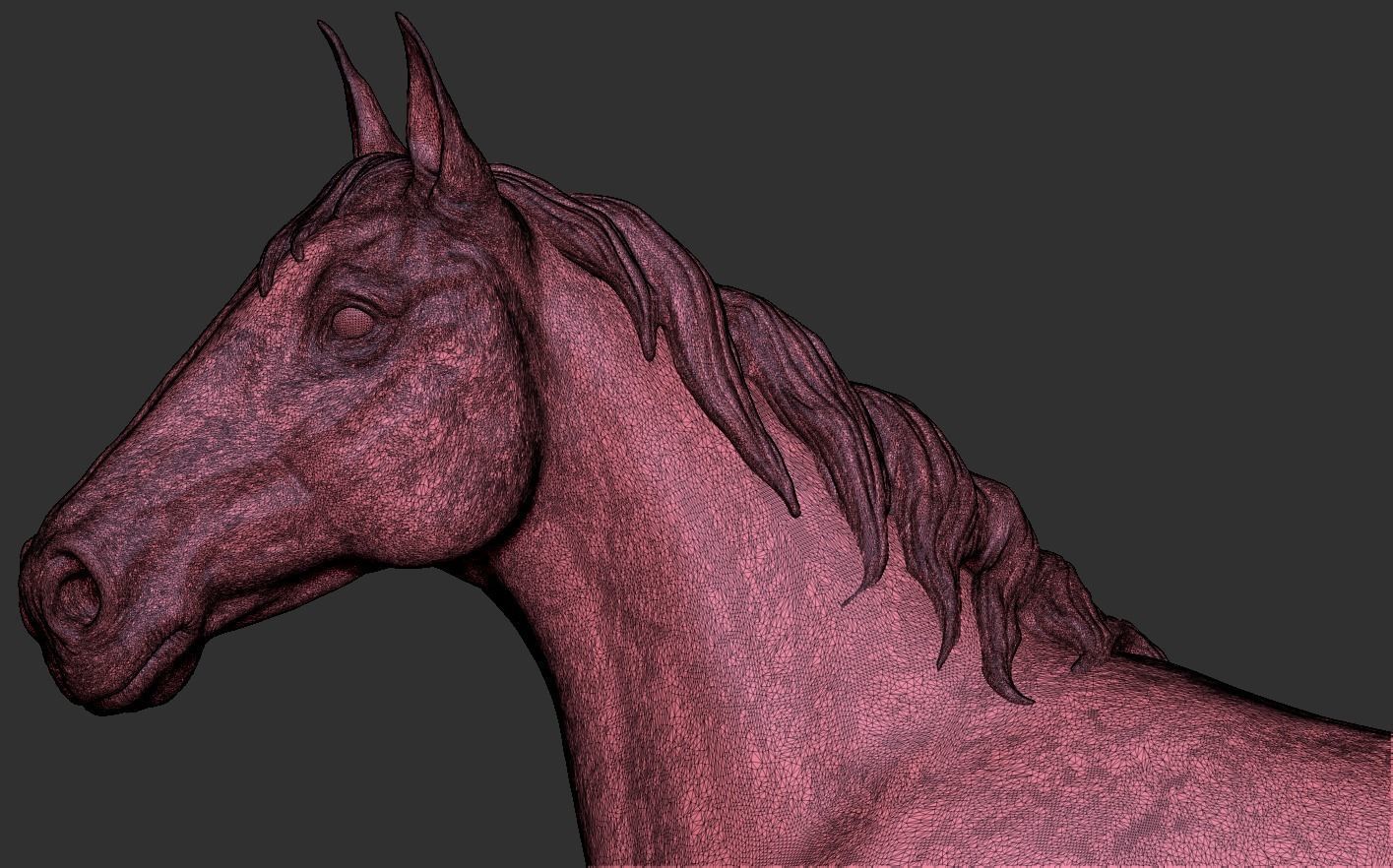 Horse statue  3D print model_20