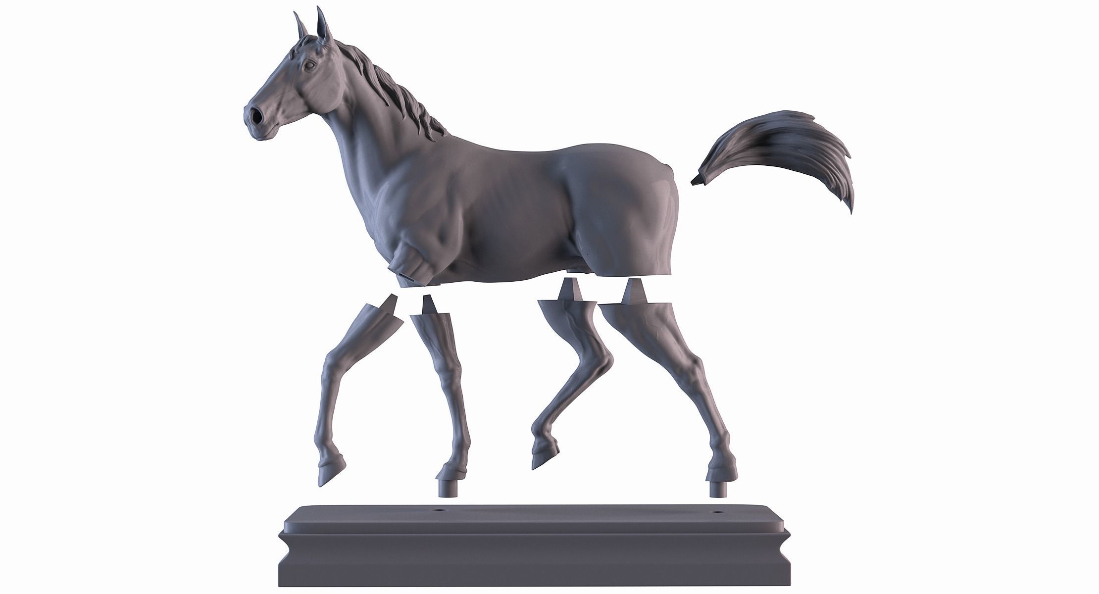 Horse statue  3D print model_10