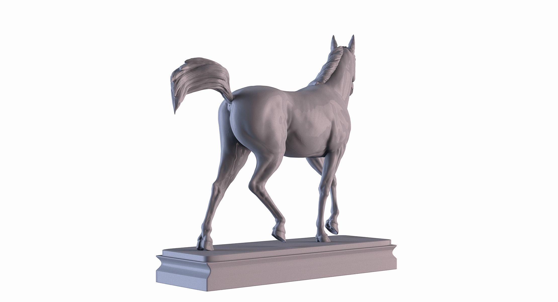 Horse statue  3D print model_7