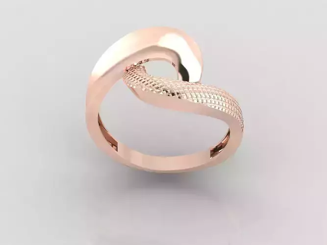 Women Ring Fancy Ring Plain light weight STL 3DM Printable