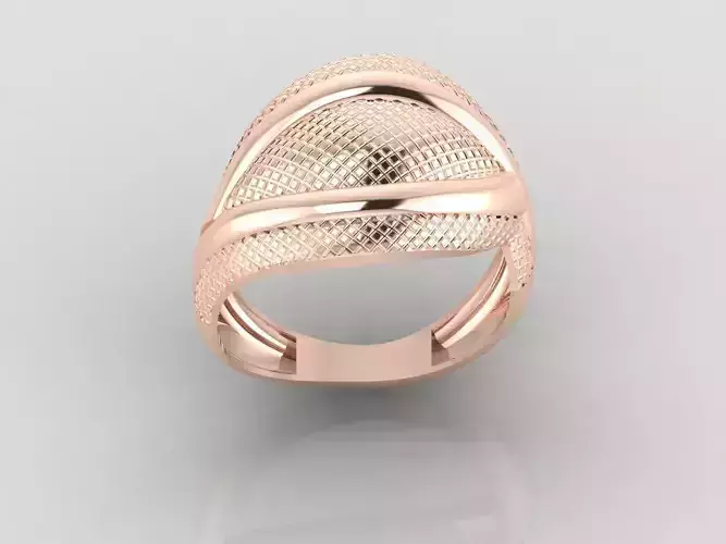 Women Ring Fancy Ring Plain light weight STL 3DM Printable