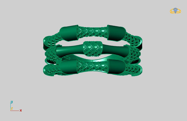 Women Ring Fancy Ring Plain light weight STL 3DM Printable 3D print model_2