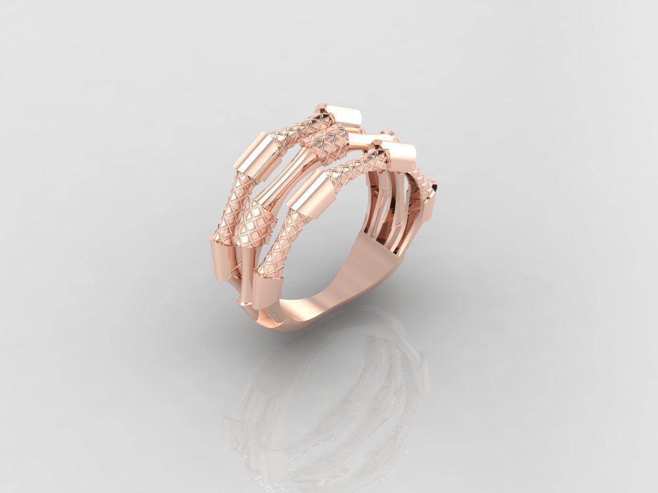 Women Ring Fancy Ring Plain light weight STL 3DM Printable 3D print model_1