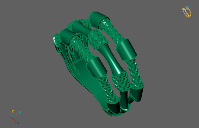 Women Ring Fancy Ring Plain light weight STL 3DM Printable 3D print model_3