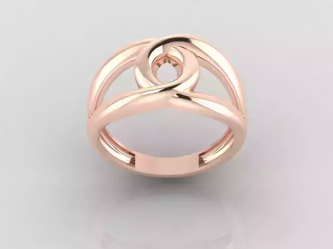 Women Ring Fancy Ring Plain light weight STL 3DM Printable