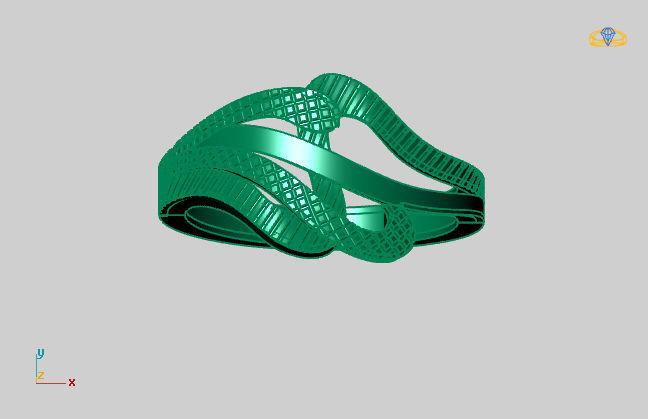 Women Ring Fancy Ring Plain light weight STL 3DM Printable 3D print model_2