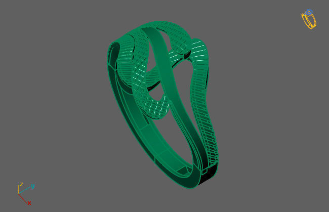 Women Ring Fancy Ring Plain light weight STL 3DM Printable 3D print model_4