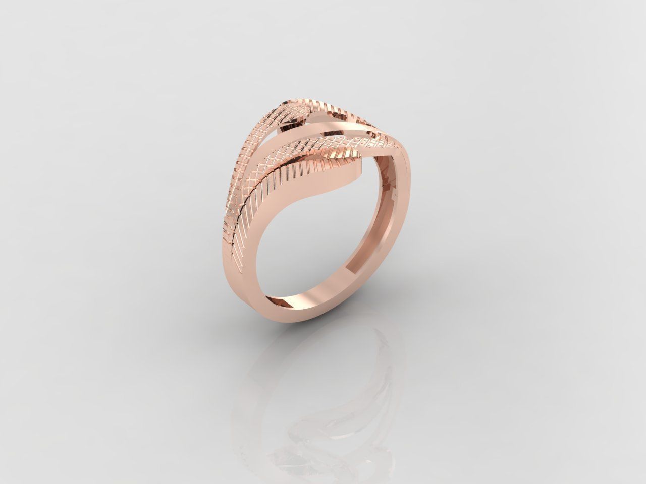 Women Ring Fancy Ring Plain light weight STL 3DM Printable 3D print model_1