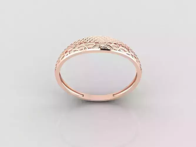 Women Ring Fancy Ring Plain light weight STL 3DM Printable