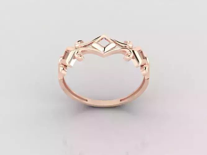 Women Ring Fancy Ring Plain light weight STL 3DM Printable 3D print model